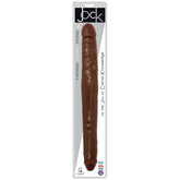 JOCK 16" Tapered Double Dildo - Chocolate